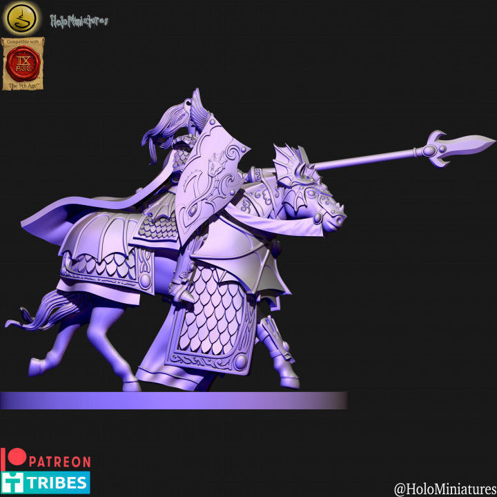 High born elves knights of ryma 3D print model_2