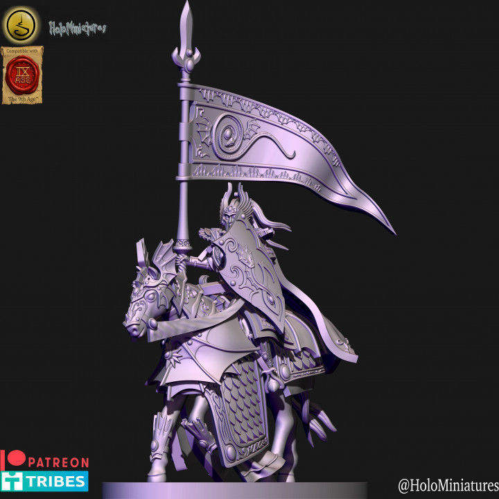 High born elves knights of ryma 3D print model_7