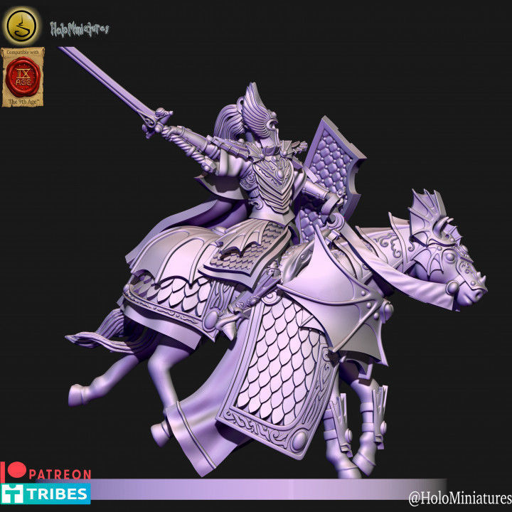 High born elves knights of ryma 3D print model_6