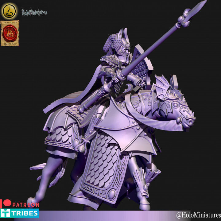 High born elves knights of ryma 3D print model_5