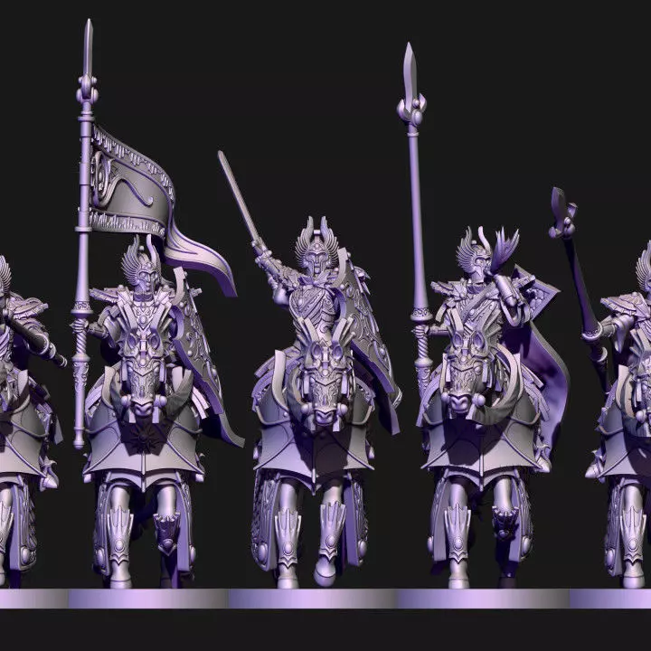 High born elves knights of ryma 3D print model_0