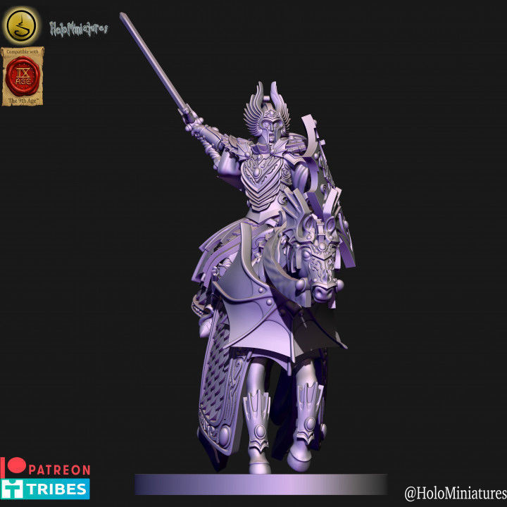 High born elves knights of ryma 3D print model_9