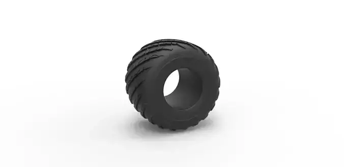 Monster Jam tire 20 Scale 1 to 25