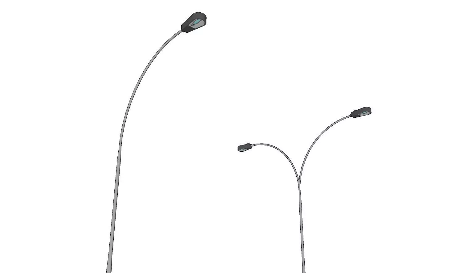 Lamp Post - Light Pole - Light Post - Street Light - Group 02 3D model_0