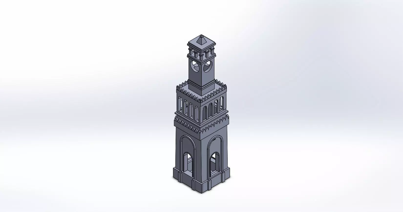 Ankara Hamamonu clock tower 3D print model_0