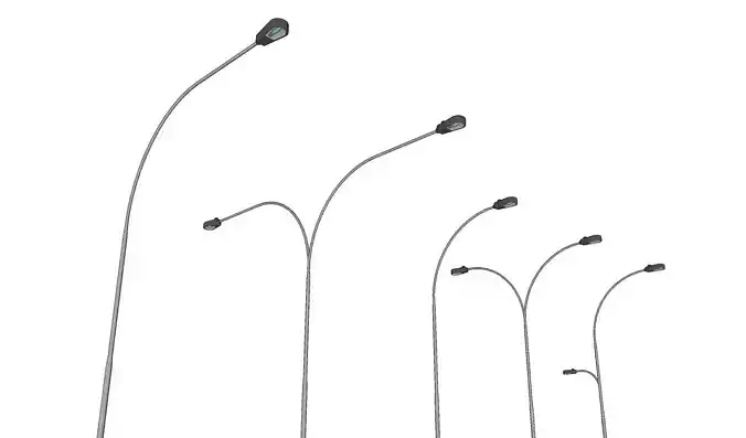 Lamp Post - Light Pole - Light Post - Street Light - Group 03