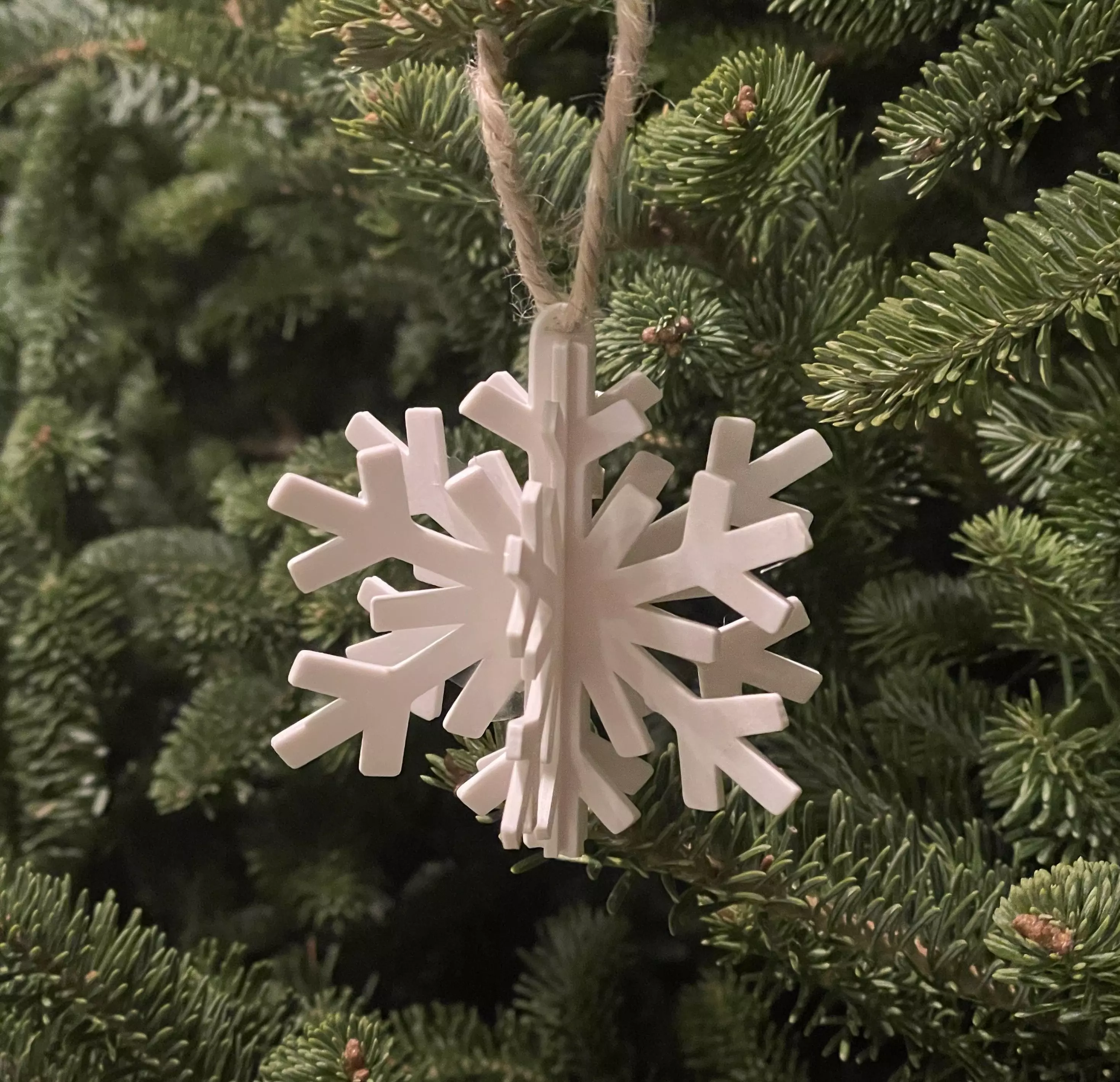 Snowflake Ornament 3D print model_0