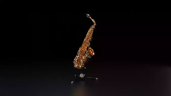 Alto Saxophone - Yamaha YAS-280 - DMAXDesigns Low-poly 3D model