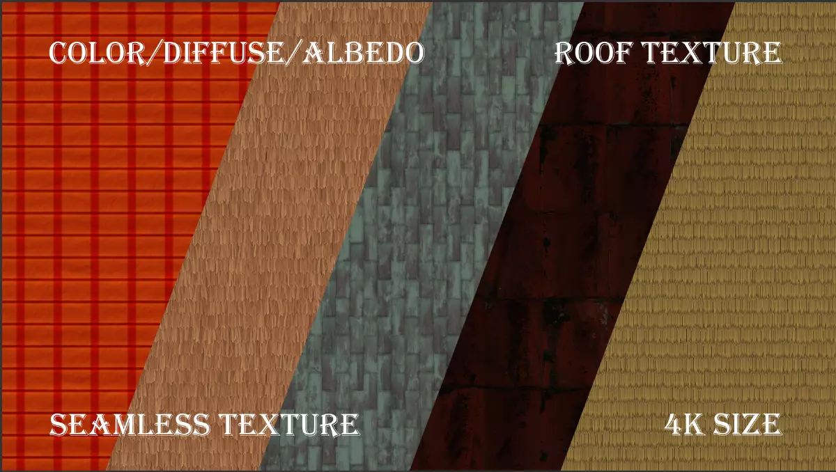 Roof Texture 4k PNG JPG PSD TIFF TGA BMP Texture Texture