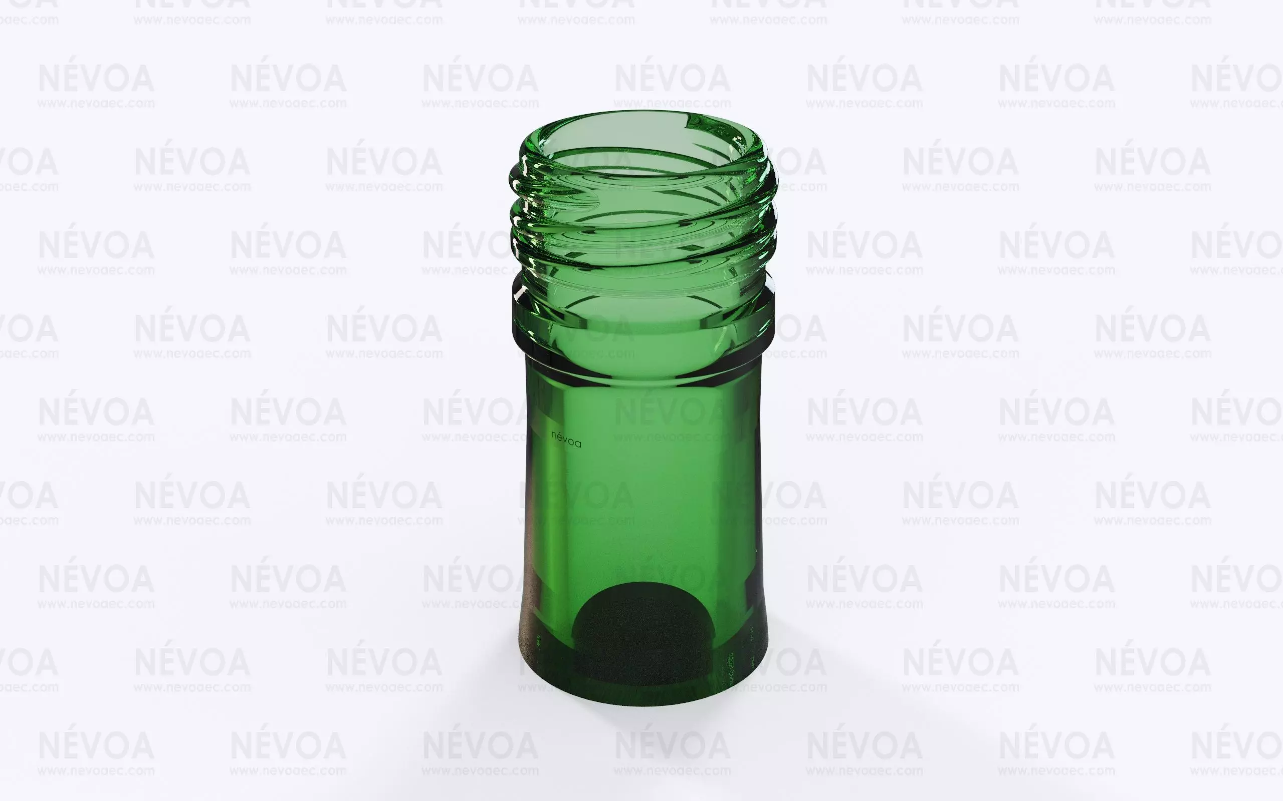 Glass finish - GME 30 14 - 30H 60 LG 2-start thread pilfer proof 3D model_0