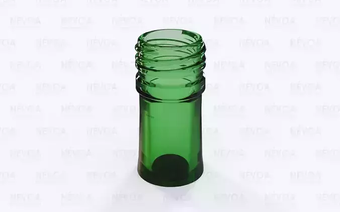 Glass finish - GME 30 14 - 30H 60 LG 2-start thread pilfer proof 3D model