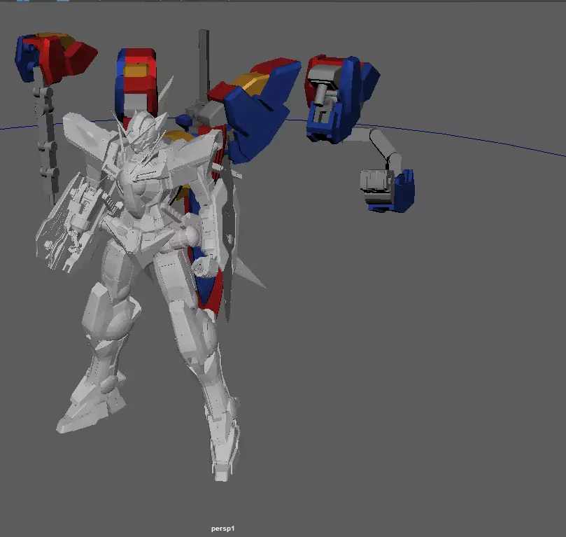 Gundam Exia Devise and Gn Luster Swor 3D print model_0