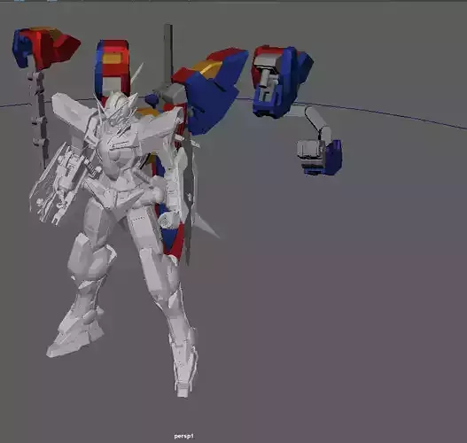 Gundam Exia Devise and Gn Luster Swor 3D print model Gundam Exia Devise and Gn Luster Swor 3D print model