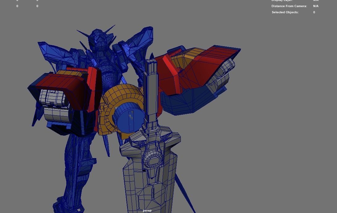 Gundam Exia Devise and Gn Luster Swor 3D print model_12