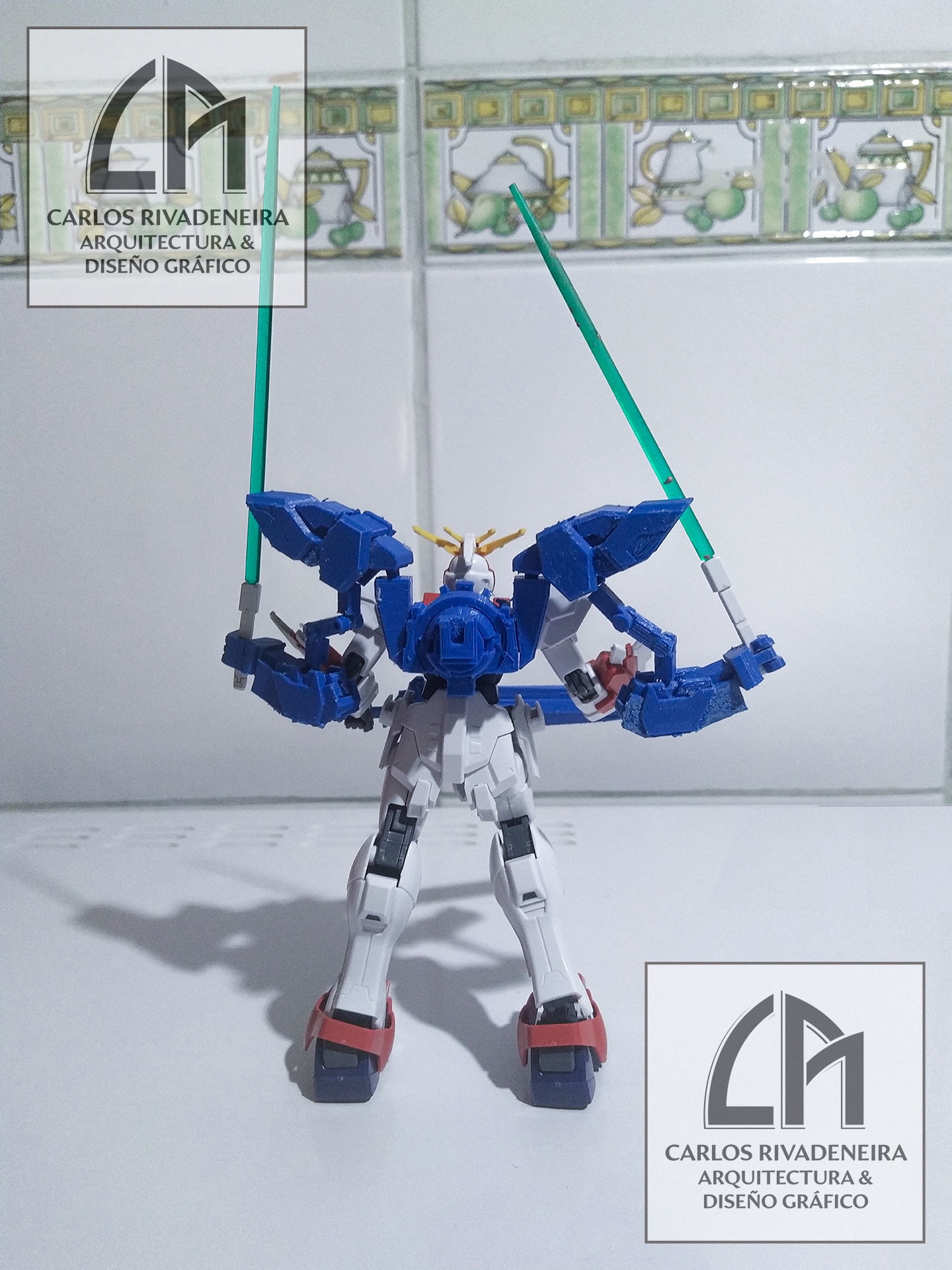 Gundam Exia Devise and Gn Luster Swor 3D print model_3