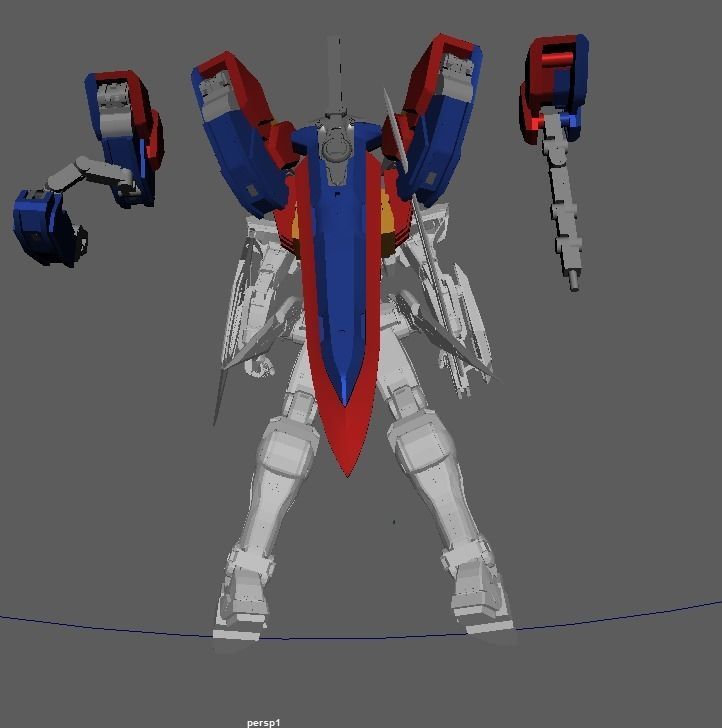 Gundam Exia Devise and Gn Luster Swor 3D print model_9