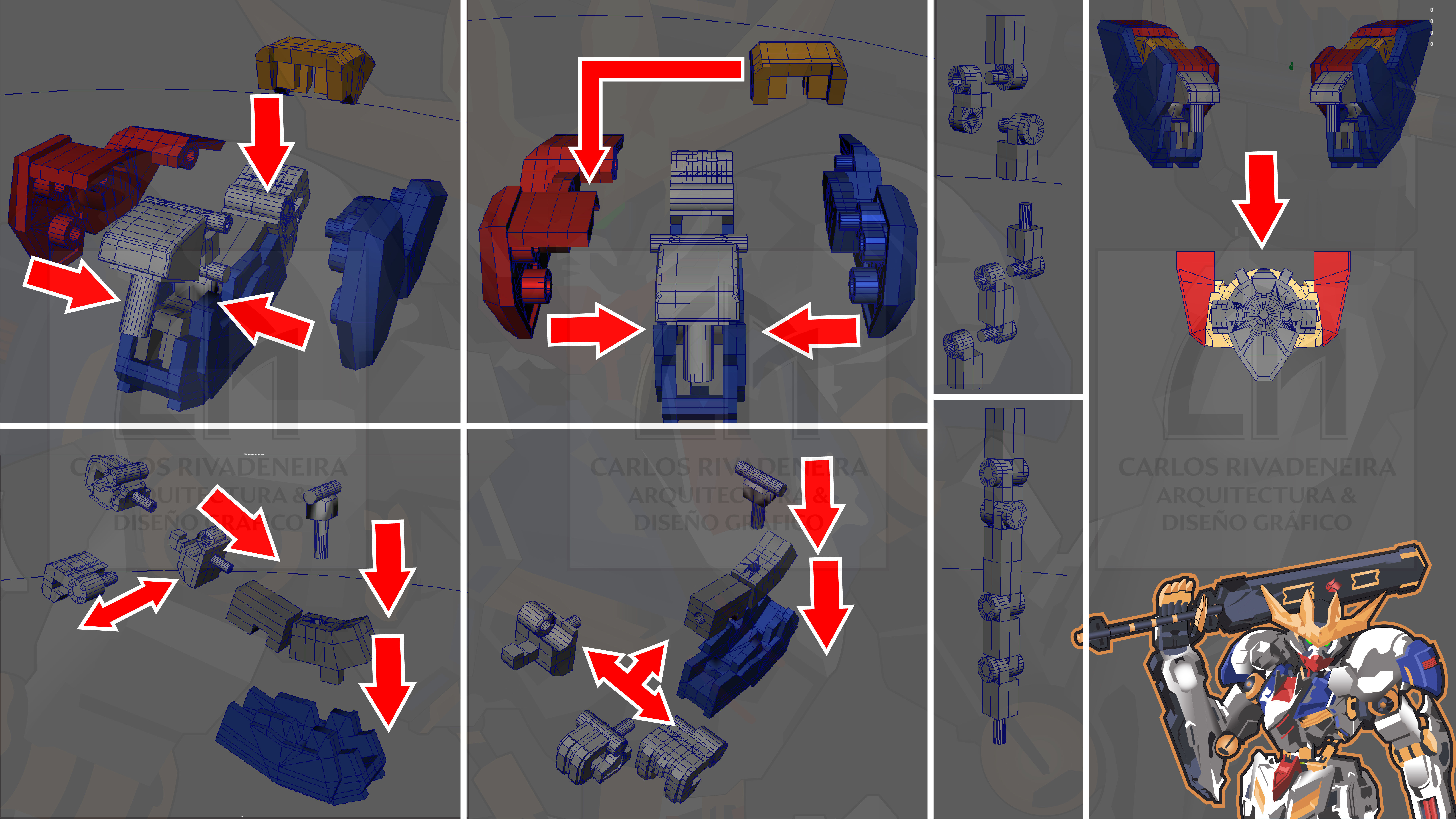 Gundam Exia Devise and Gn Luster Swor 3D print model_11