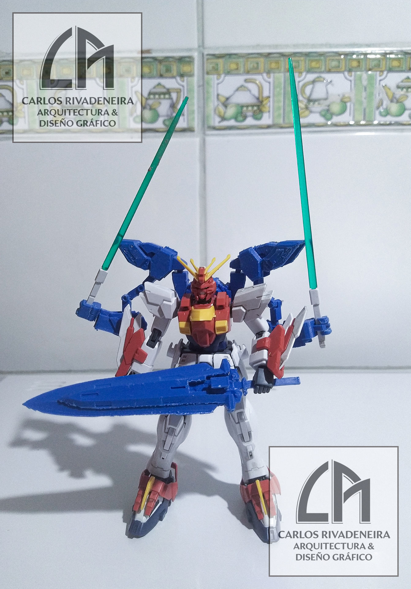 Gundam Exia Devise and Gn Luster Swor 3D print model_2