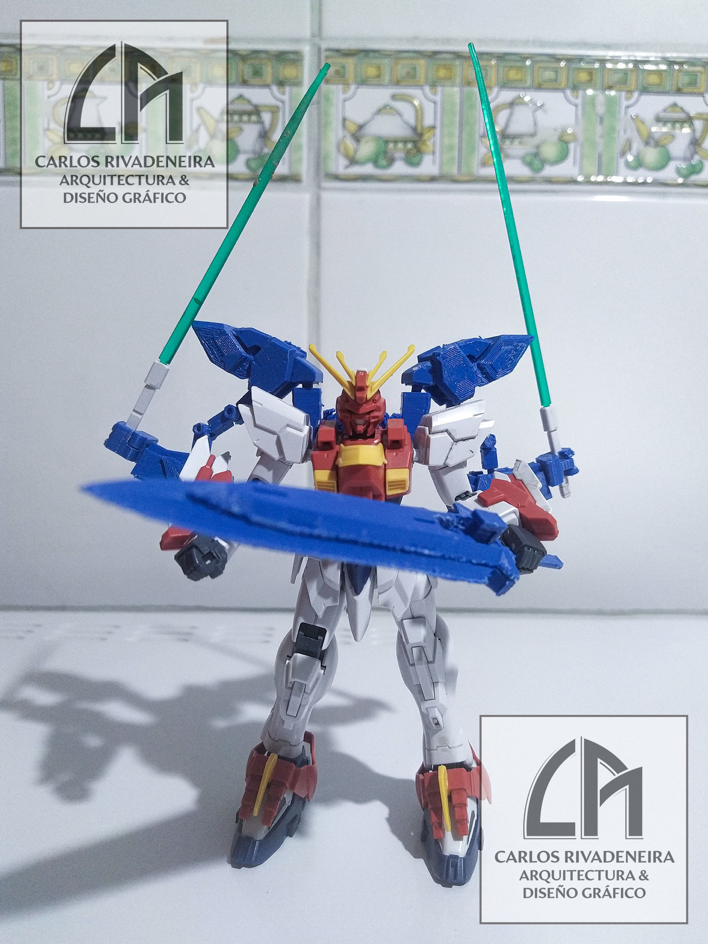 Gundam Exia Devise and Gn Luster Swor 3D print model_5