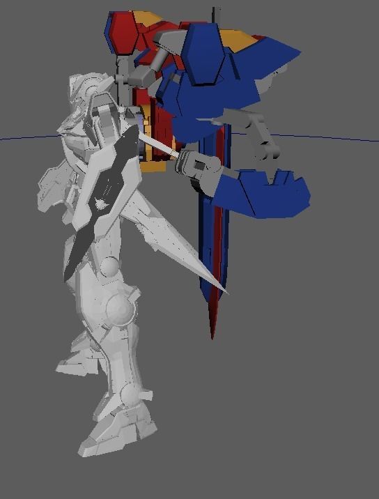 Gundam Exia Devise and Gn Luster Swor 3D print model_8