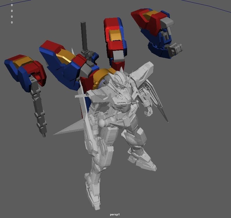 Gundam Exia Devise and Gn Luster Swor 3D print model_6