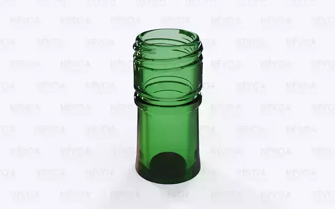 Glass finish - GME 30 14 - 30H 60 SB 2-start thread pilfer proof 3D model