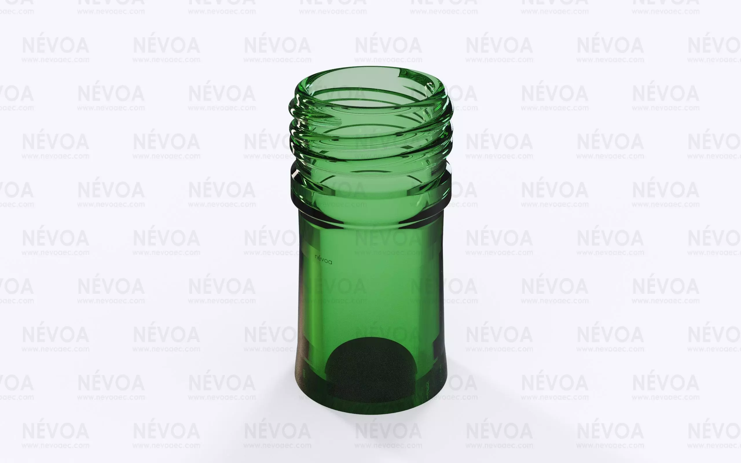 Glass finish - GME 30 14 31 5H 60 LG 2-start thread pilfer proof 3D model