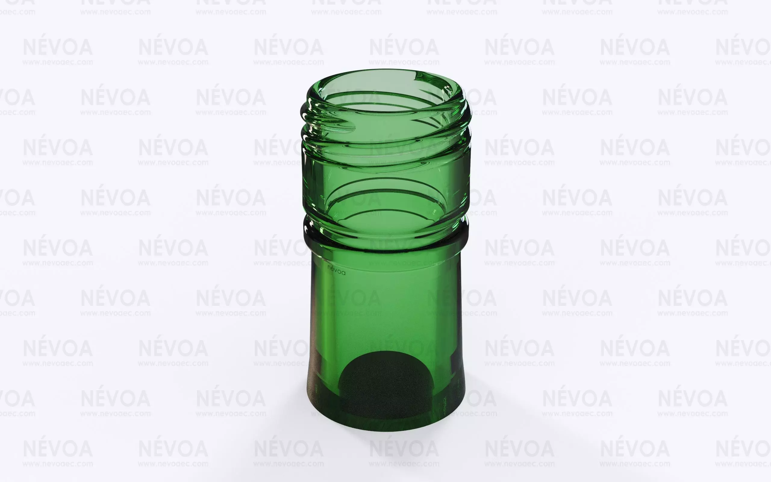 Glass finish - GME 30 14 31 5H 60 SB 2-start thread pilfer proof 3D model_0