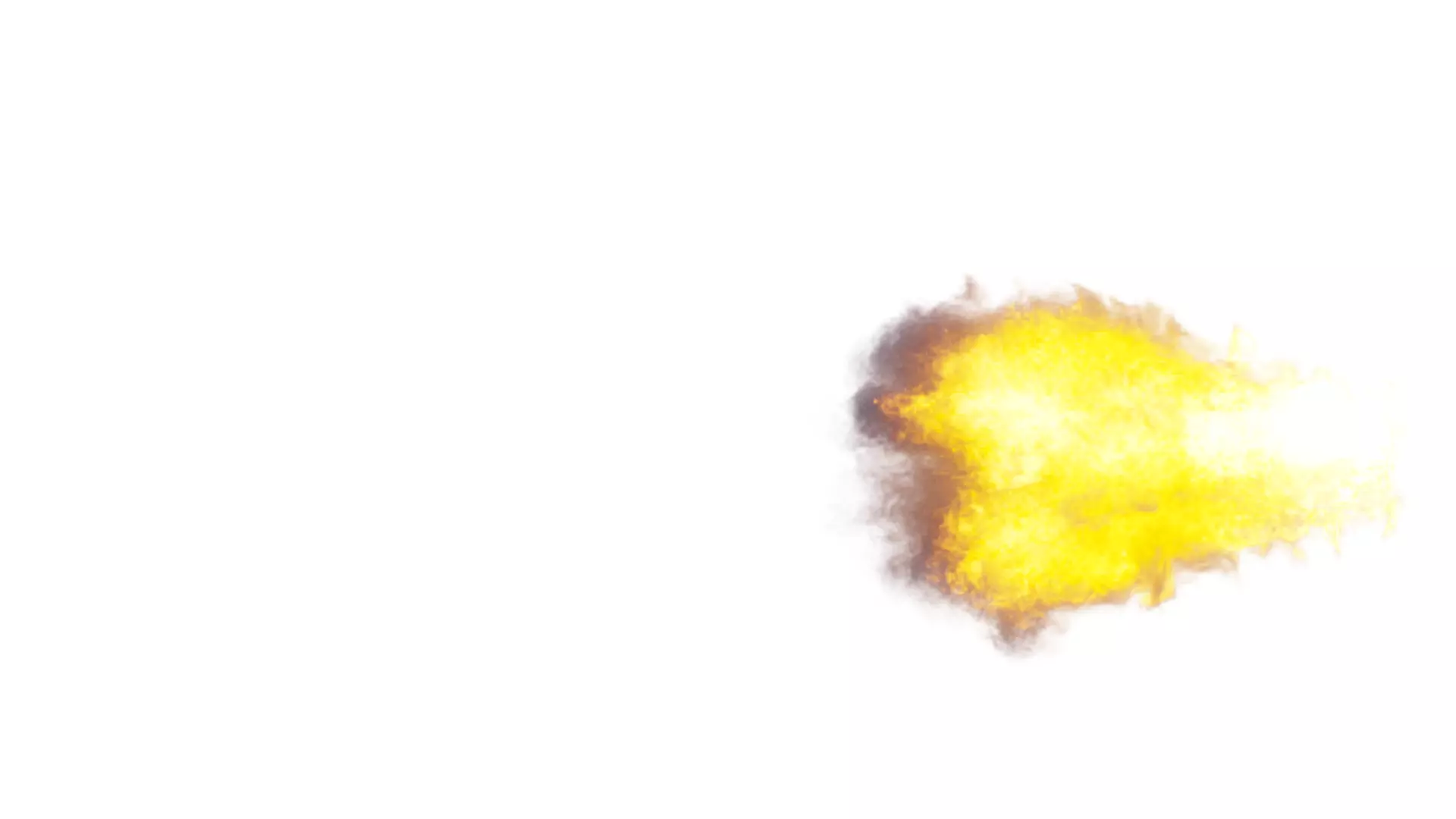 Muzzle Flash High Detail Simulation VDB Low-poly 3D model