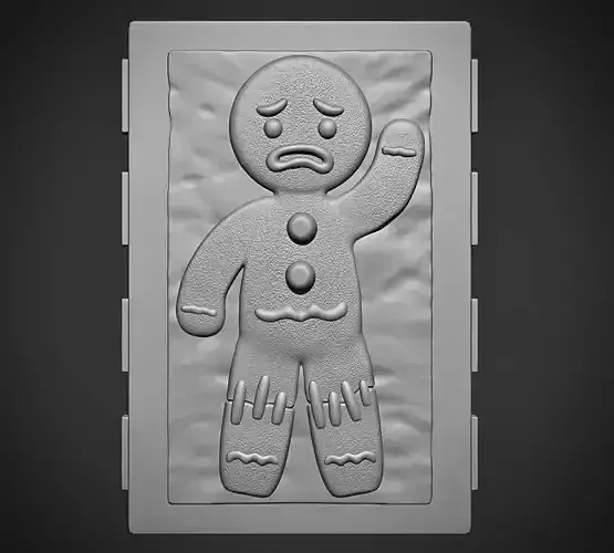 Gingerbread Man in Carbonite Free 3D print model