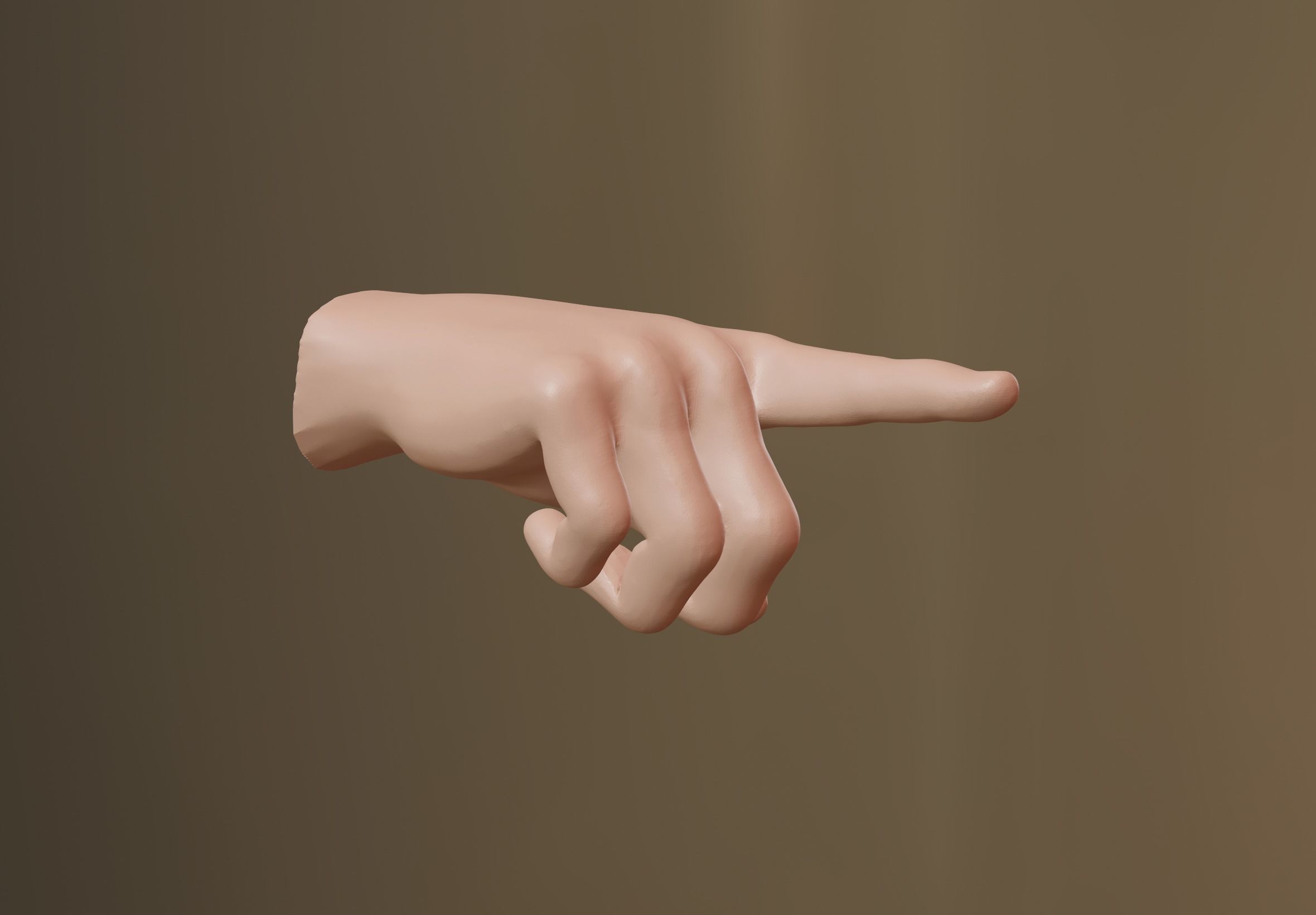Pointing Hand 3D model 3D model_1