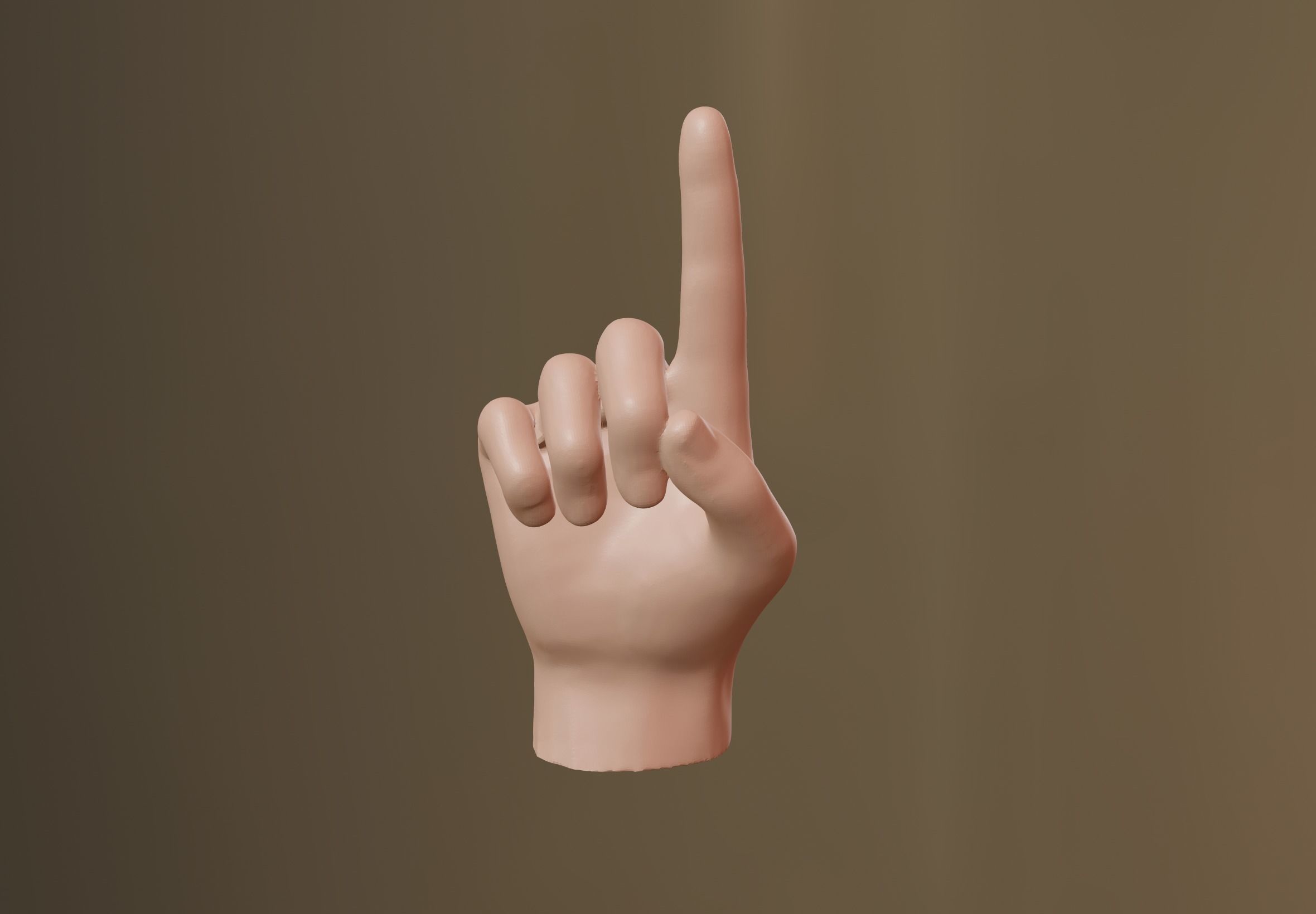 Pointing Hand 3D model 3D model_2