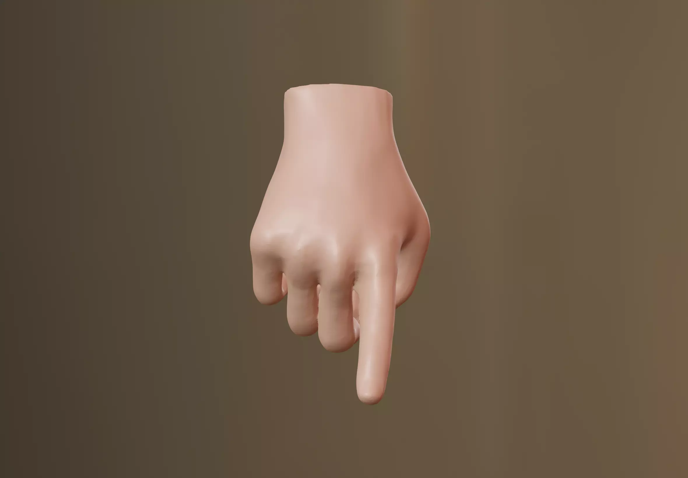 Pointing Hand 3D model 3D model_0