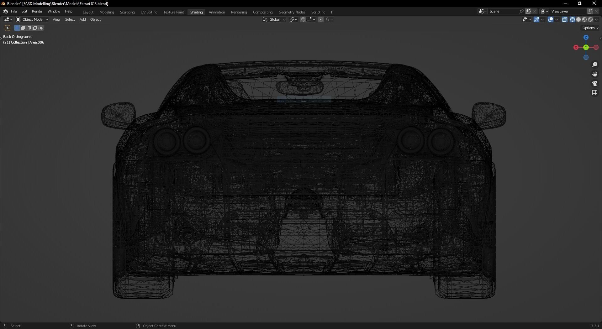 2023 Ferrari 812 Superfast 3D model_11