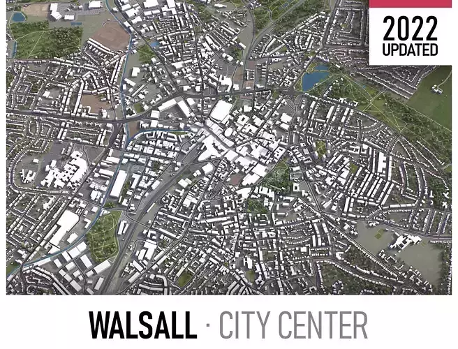 Walsall Low-poly 3D model