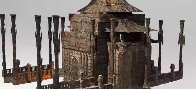 Desert sand palace Tall