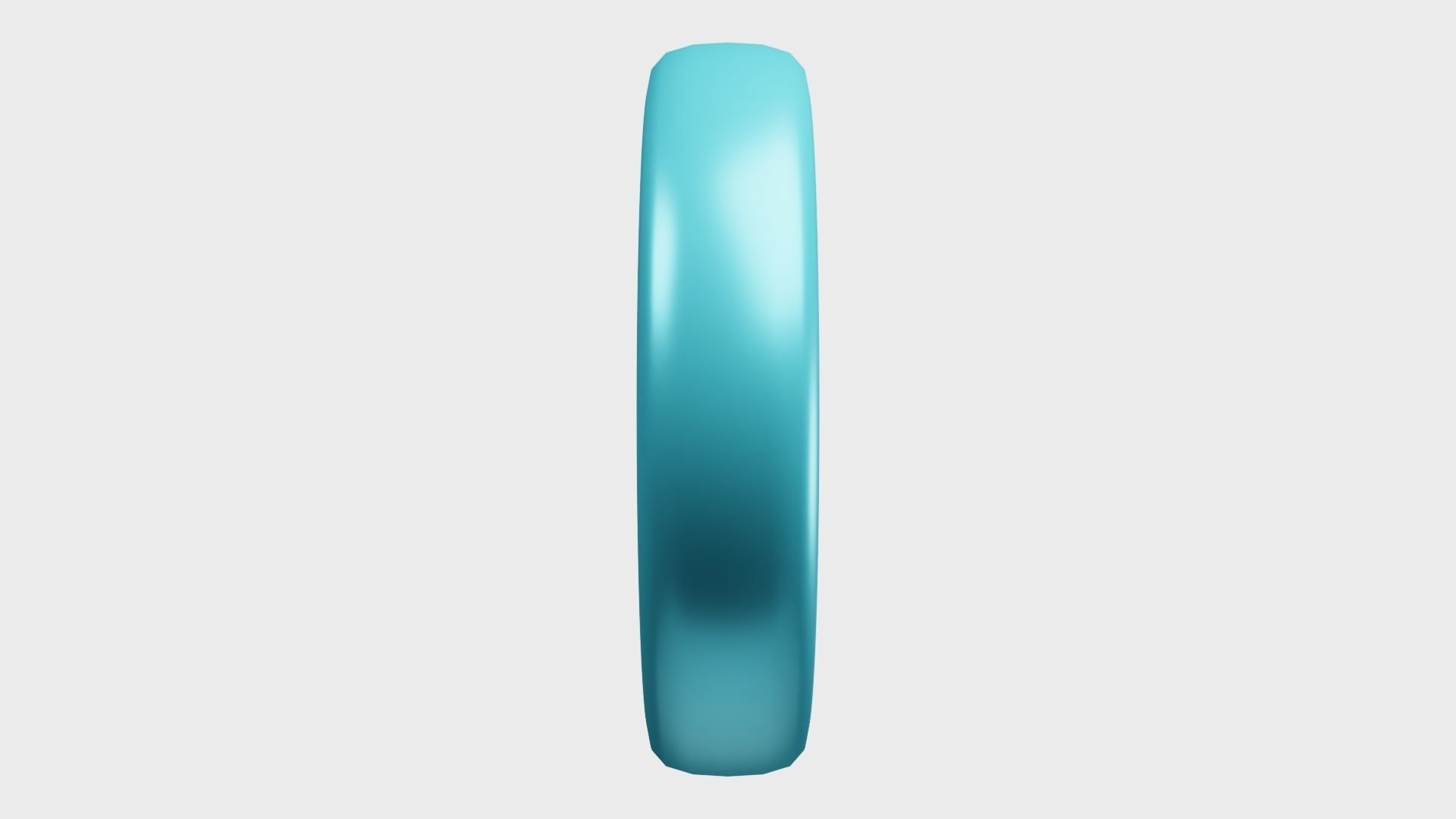 FTX Token or FTT Teal Crypto Coin with cartoon style 3D model_1