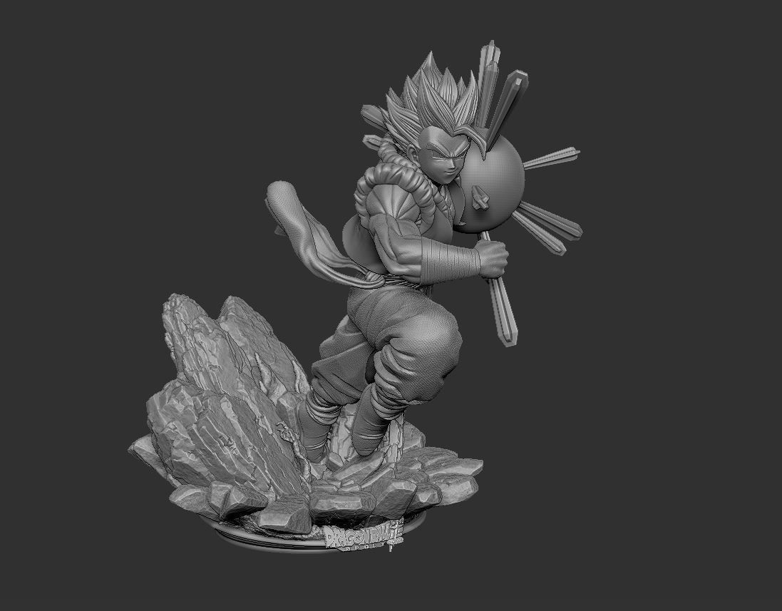 Super Saiyan Gogeta  3D print model_7