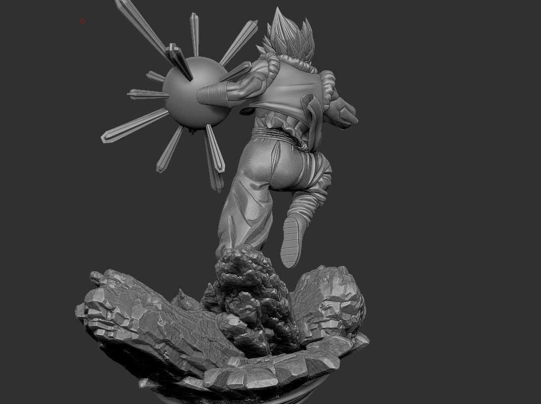 Super Saiyan Gogeta  3D print model_8