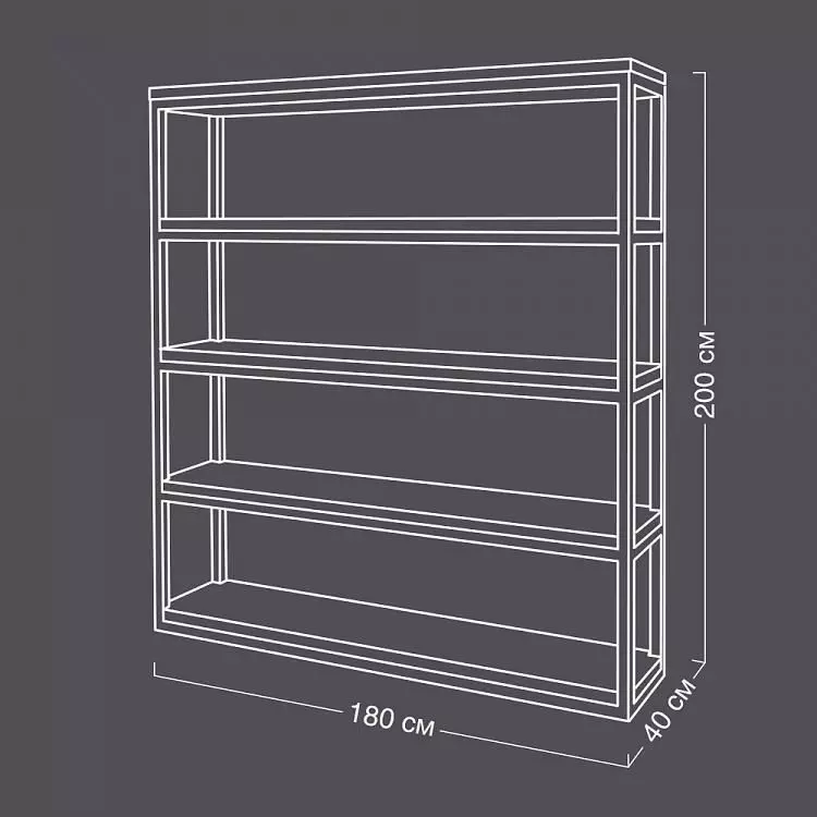 Double bookcase 3D print model