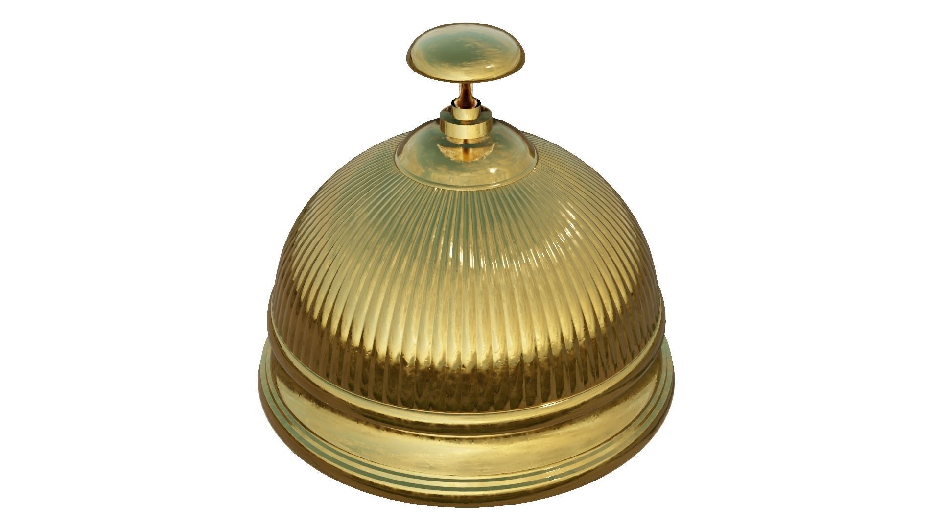 Brass Bell 3D Model 3D model_1