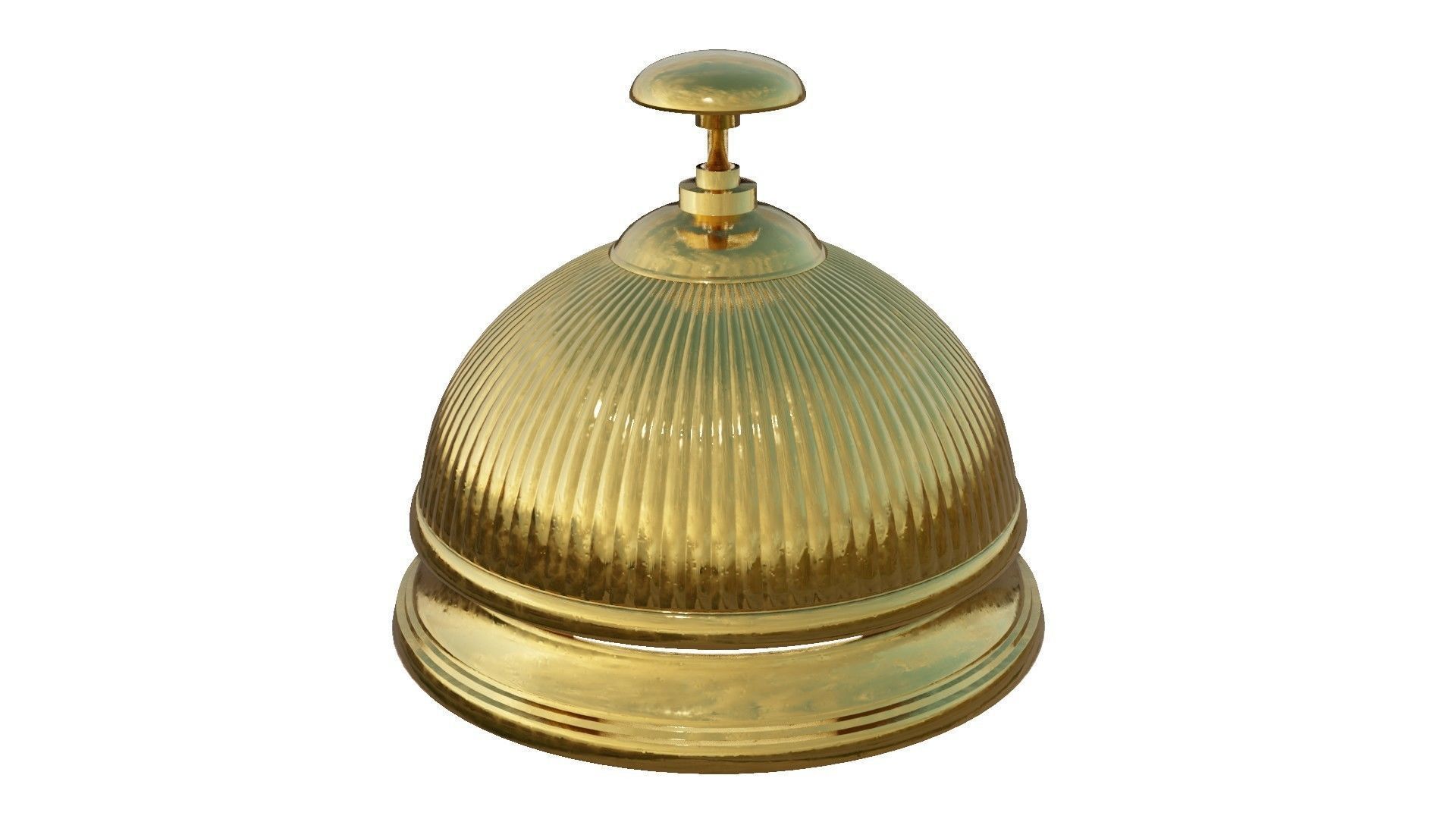 Brass Bell 3D Model 3D model_3