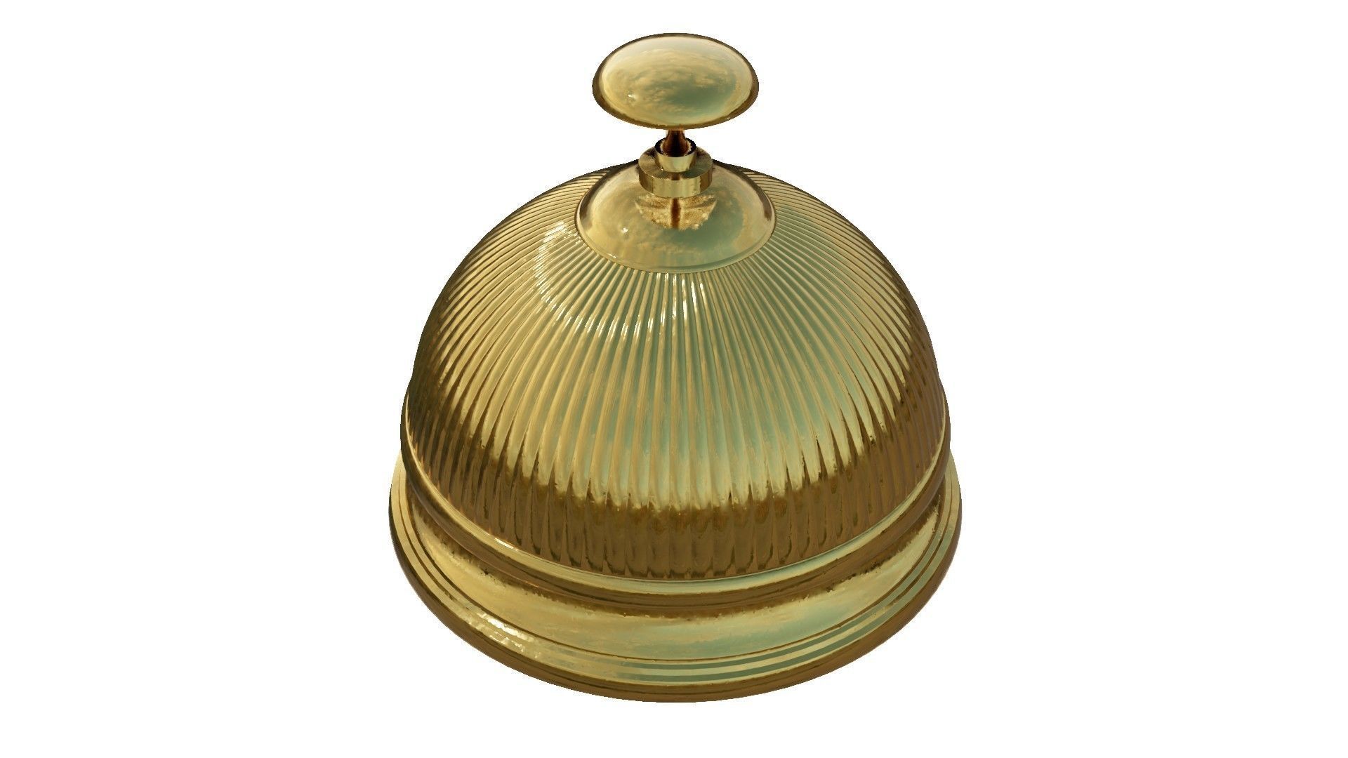 Brass Bell 3D Model 3D model_11