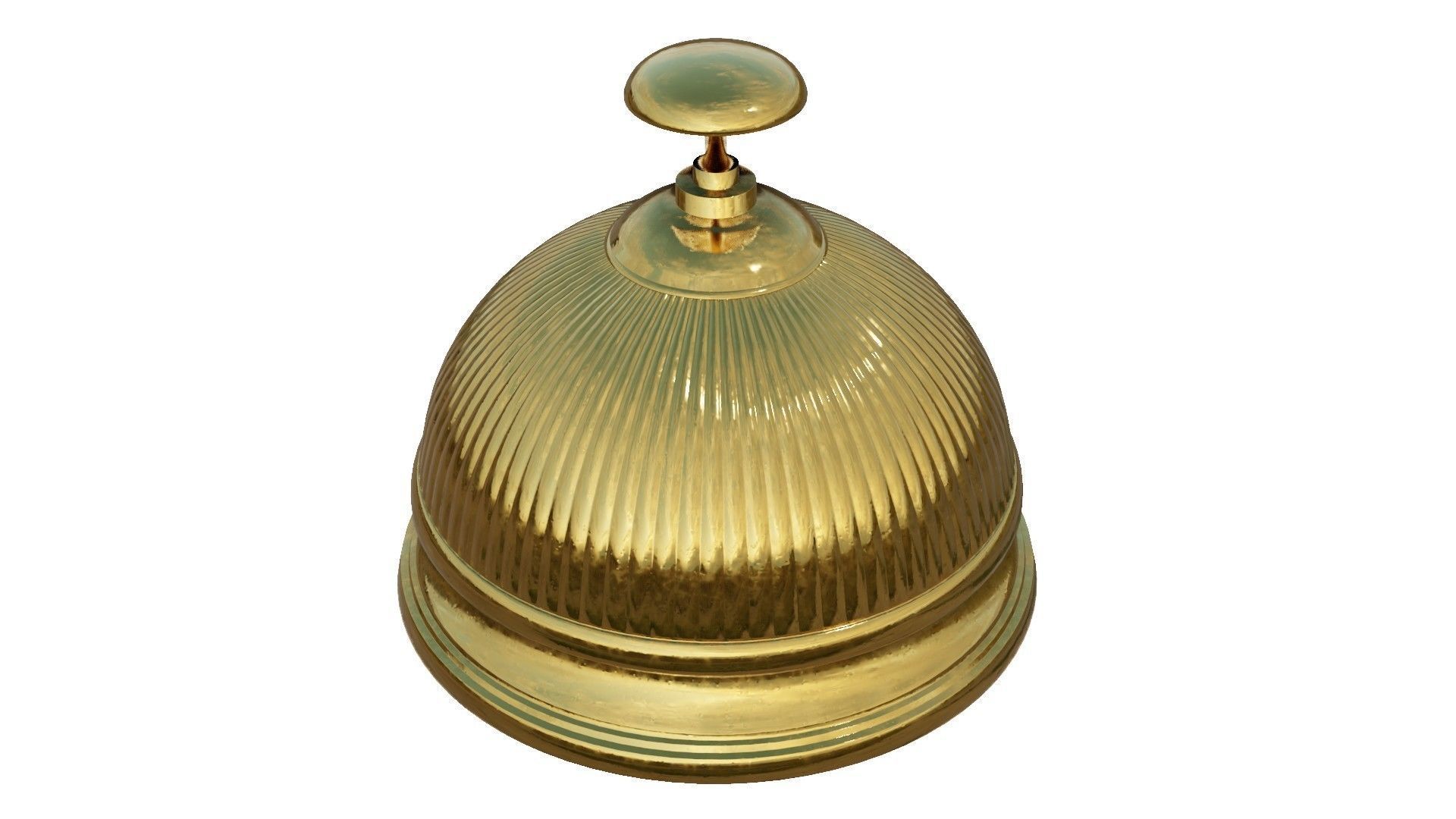 Brass Bell 3D Model 3D model_13
