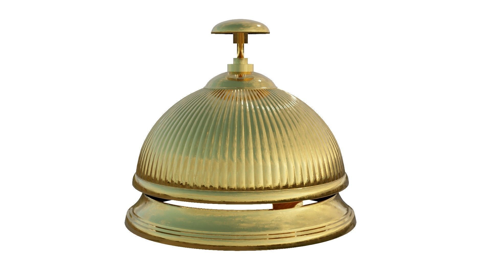Brass Bell 3D Model 3D model_8