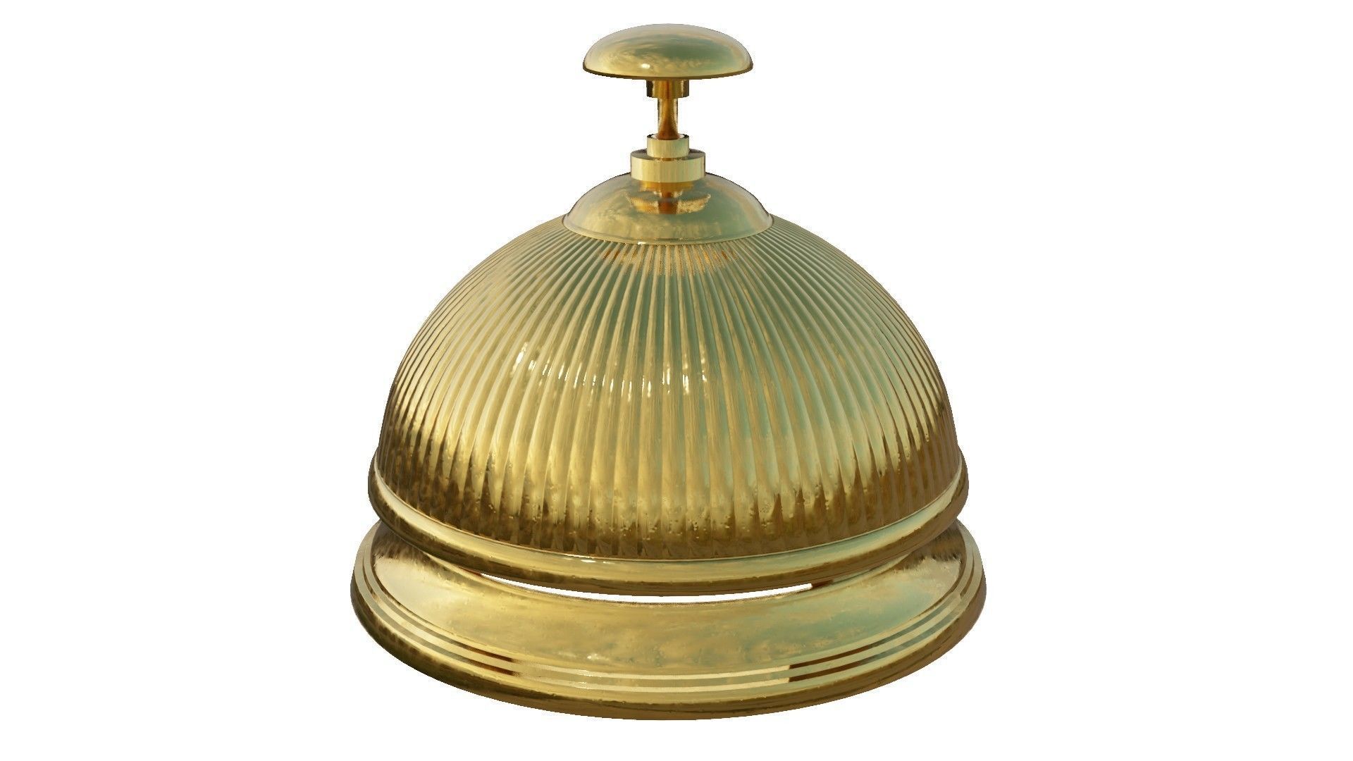 Brass Bell 3D Model 3D model_6