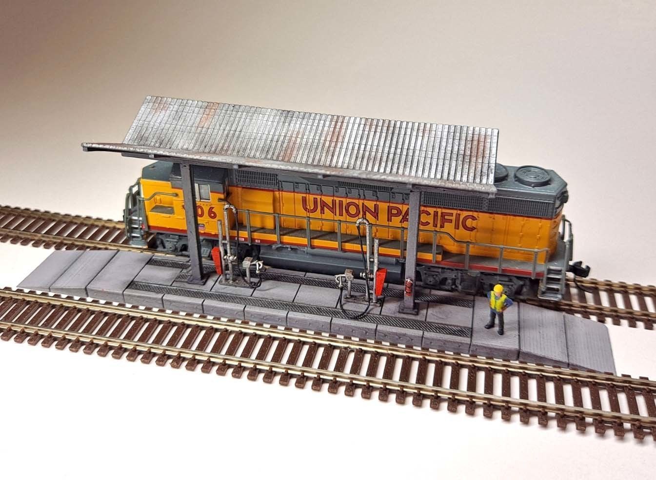 N Scale Fuel Depot 3D print model_7