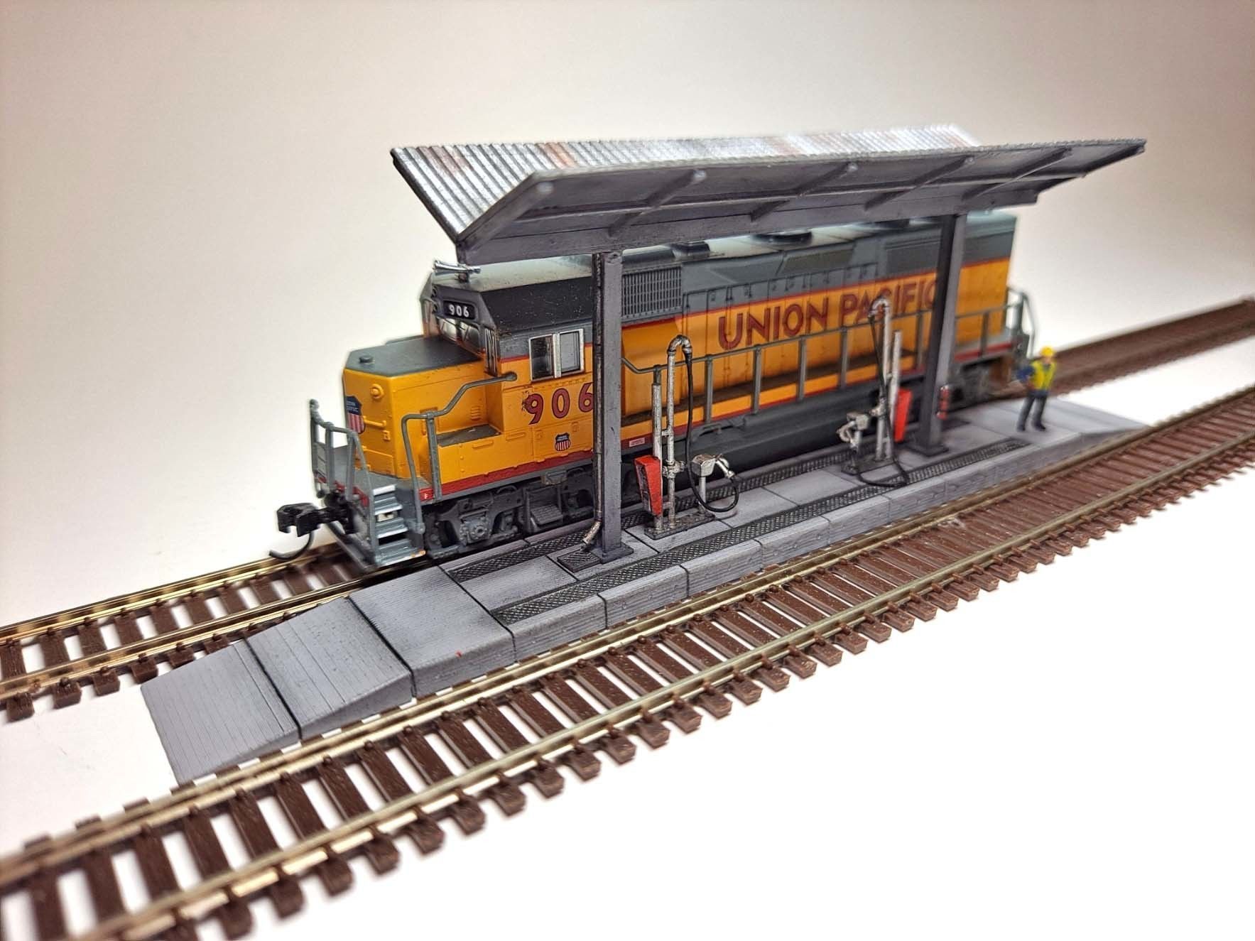 N Scale Fuel Depot 3D print model_8
