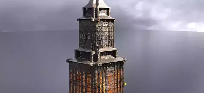 Mining colony Palace Tower 2 3D model
