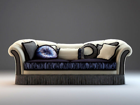 Modern furniture armchair seater free interior classic 3D print model_20